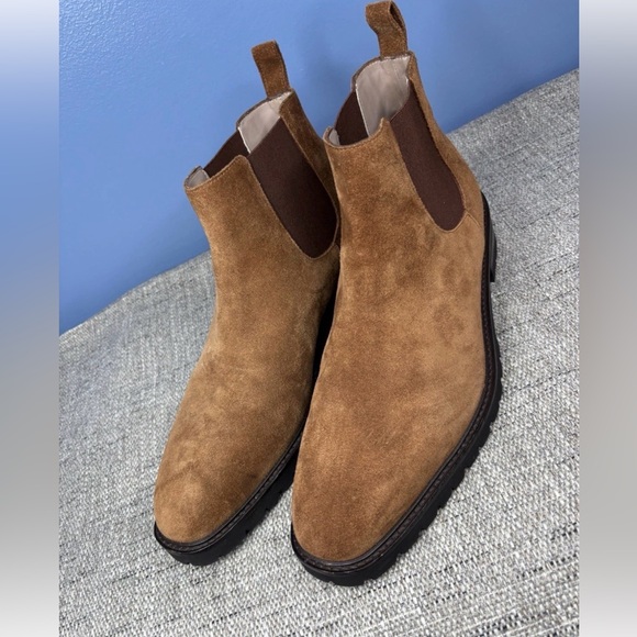 Manolo Blahnik Shoes - Manolo Blahnik Chelata Chelsea Boots In Suede Women Brown Size 39/ US9